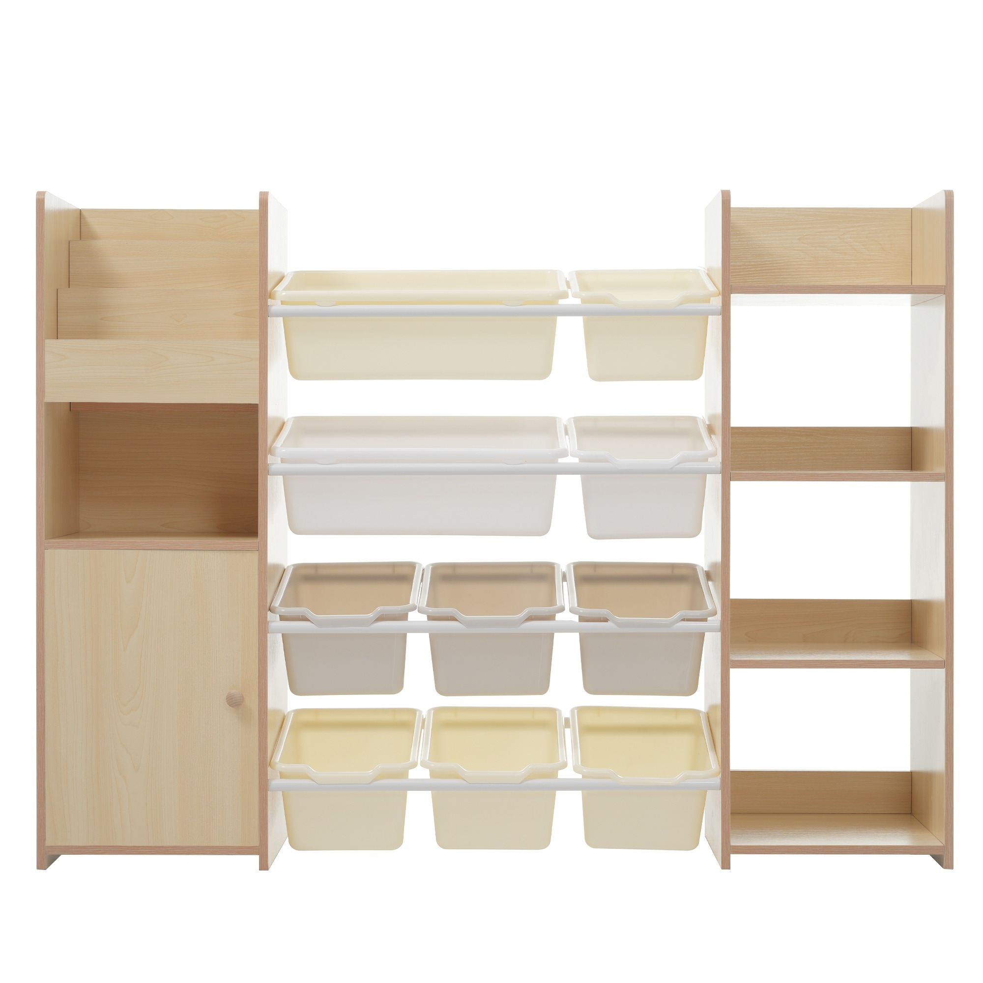 【国内出荷 - 3日配達】おもちゃ収納 ラック おもちゃ箱 絵本棚 収納ラック 大容量 ワイドタイプ 組立カンタン おしゃれ 子ども ボックス 引き出し 玩具箱 ナチュラル 新生活 ランドセルラック 12,223円