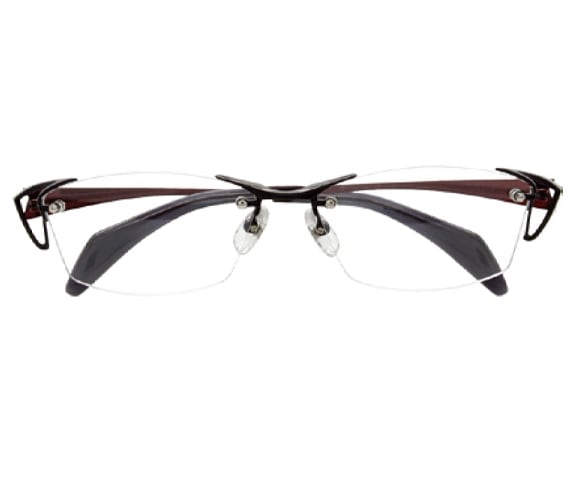 取り寄せ品 ブランドフレーム アミパリグロック GROK GR1983-9-55 ブラック×レッド