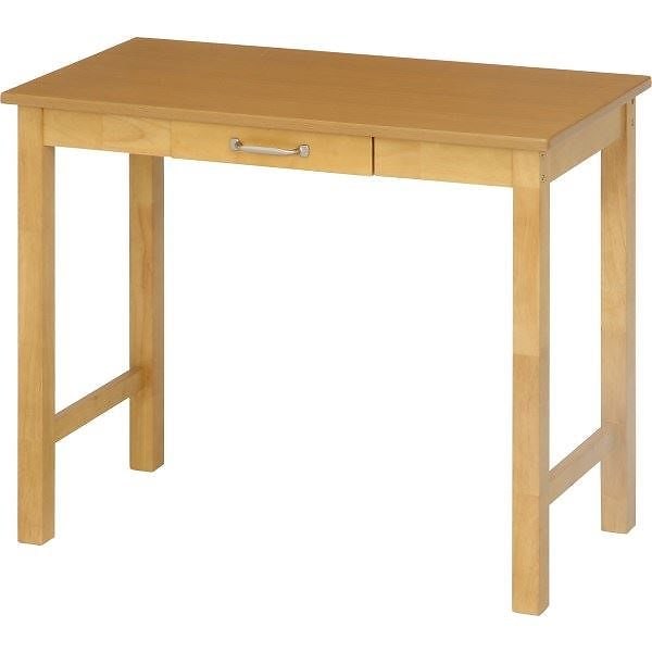北欧風 デスク/マルチテーブル [ナチュラル] 幅90cm 引き出し1杯付き 『マンチェスター』