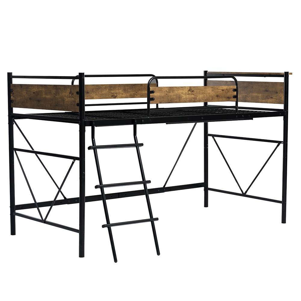 【国内即日発送】ロフトベッド パイプベッド シングル 耐荷重150kg 高さ125cm システムベッド ロータイプ ミドルタイプ 一人暮らし ハンガーポール4本付属 スチール 耐震 ベッド 子供部屋