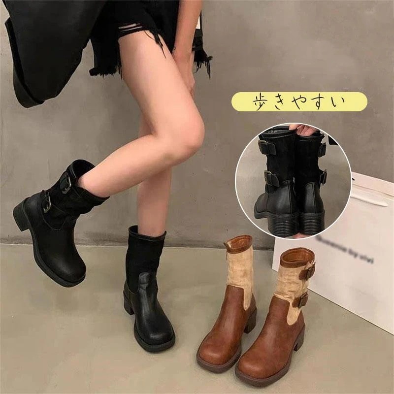 入荷ショートブーツレディースきれいめかわいい可愛いおしゃれ靴脚脚長カジュアル通学通勤シンプル楽ちん快適売れ筋 6,061円