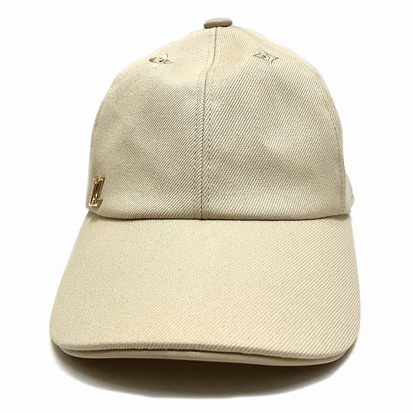 ルイヴィトン キャップ LV アイコニック M7051M ベージュ 帽子 レディース 【中古】
