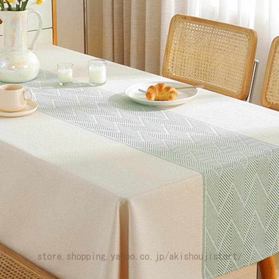 テーブルクロス 生地がしっかり 丈夫 撥水 耐久 テーブルカバー 長方形 北欧 幾何学 柄 食卓カバー おしゃれ ナチュラル 耐熱 滑り止め かわいい シンプル