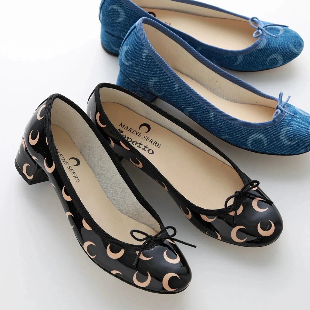 MARINE SERRE x Repetto マリーン セル レペット コラボ パンプス Camille Ballerinas カミーユ バレリーナ WFW05