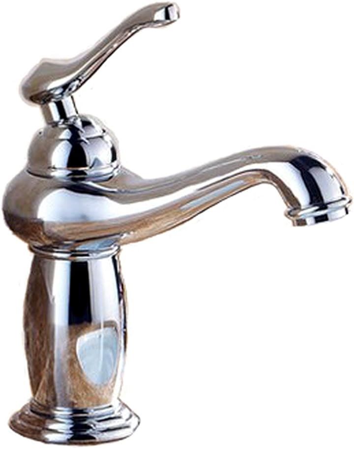洗面用 アンティーク 混合水栓 水栓蛇口 シングルレバー ランプ型 ヨーロッパ風 手洗いボウル用 洗面台 SK49