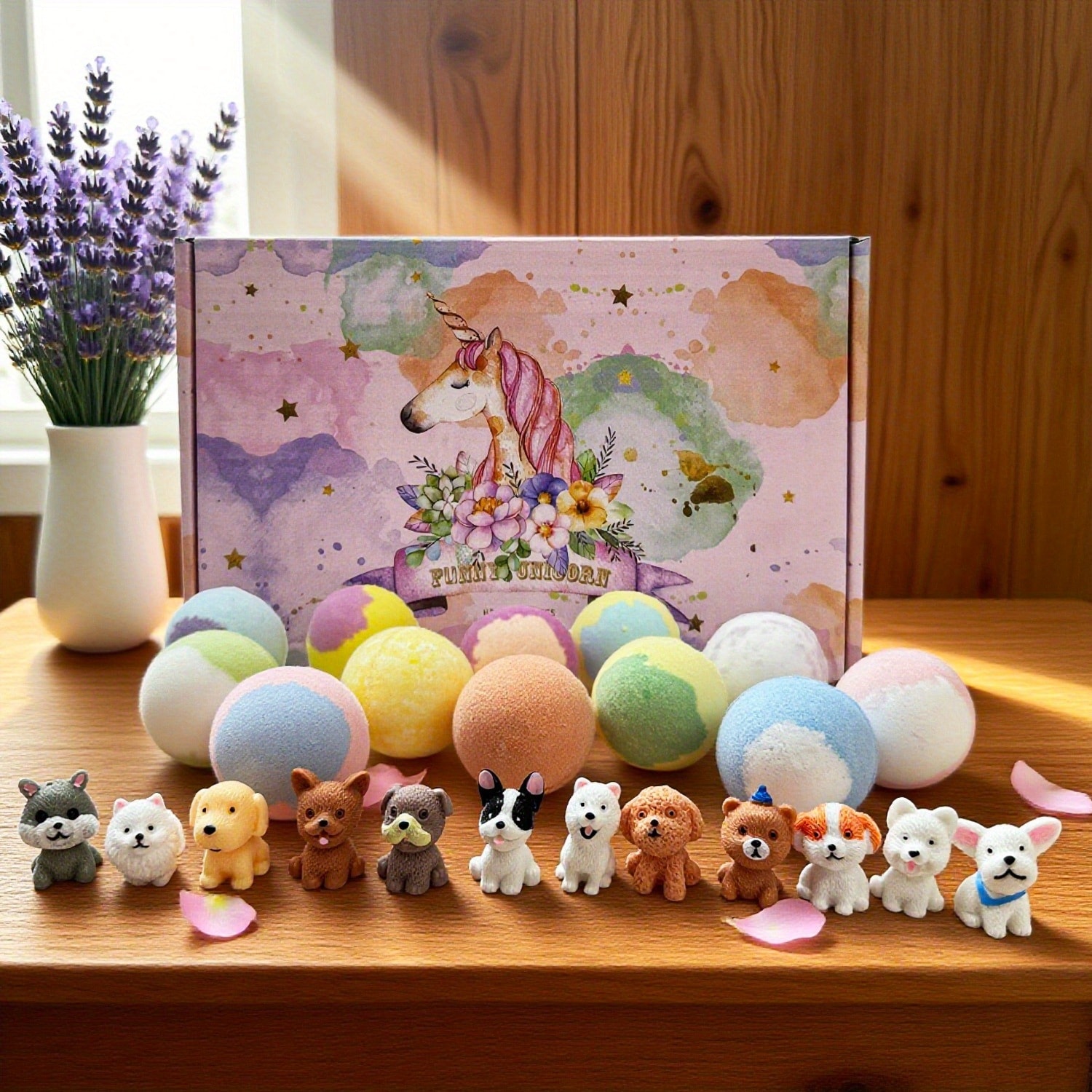 60g 12個入りギフトボックス バスボム - 可愛いサプライズ付きユニークな香りの体験を約束する12種類のアロマ