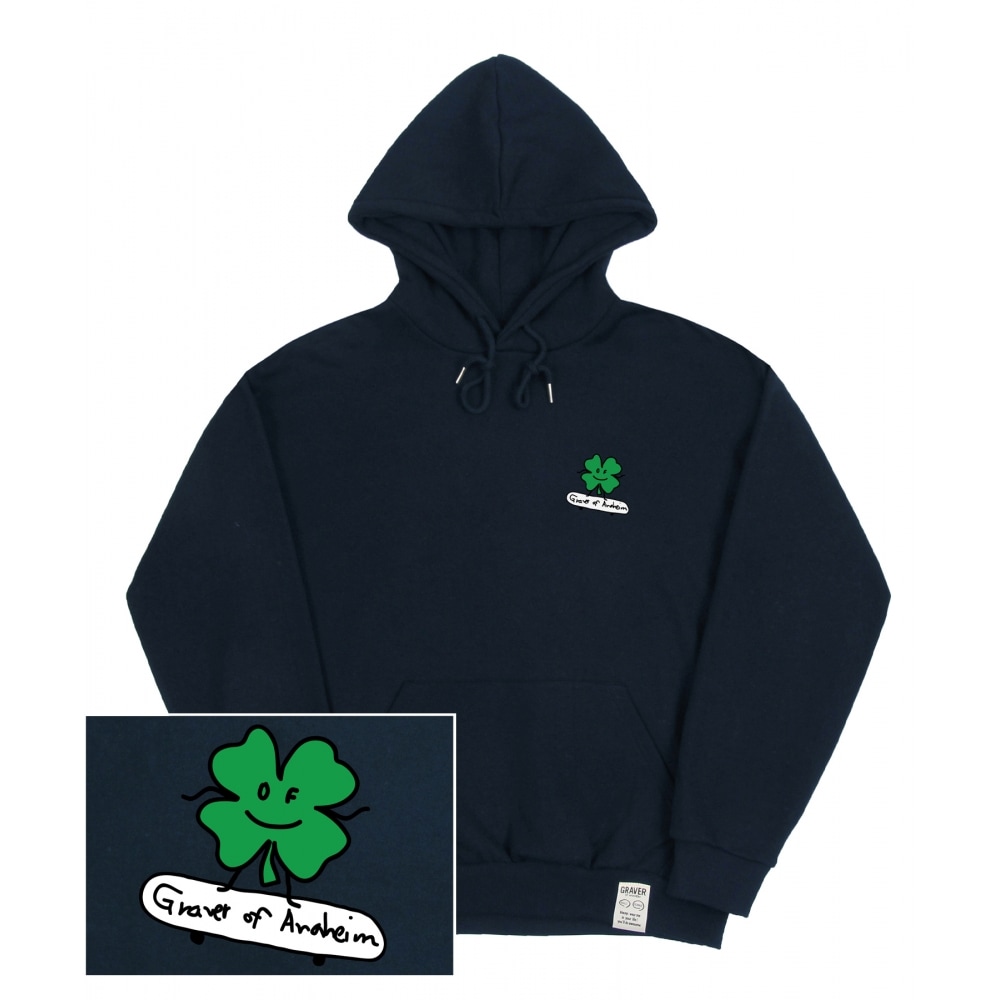 GRAVER [UNISEX]クローバーボードフードティー_ネイビー 7,724円