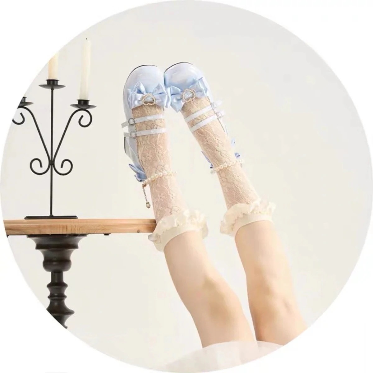 ロリィタ和柄オールマッチスイートビューティーシューズ