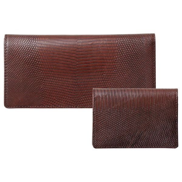 リザード名刺入&長財布（ブラウン） SET-NOM170006BRN 28,533円