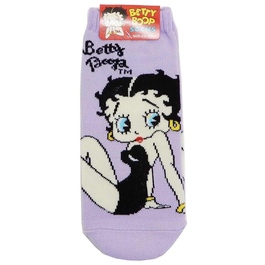 ベティブープ 女性用 靴下 レディース ソックス パステルパープル オクタニコーポレーション 2325cm プチギフト キャラクターグッズ