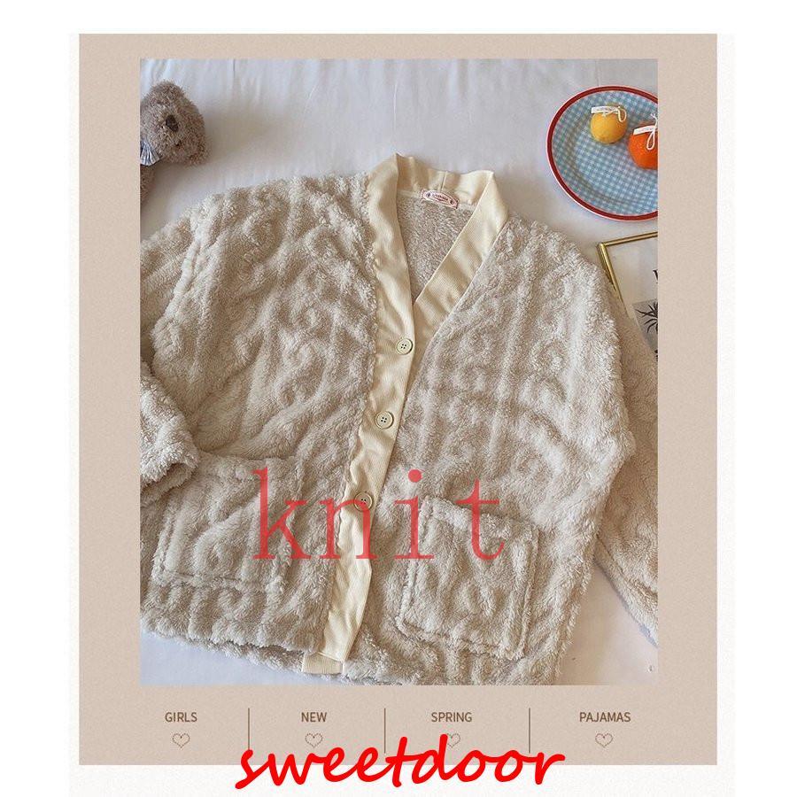 パジャマ レディース 冬 裏起毛 ウェア 上下セット モコモコ 部屋着 ふわふわ 長袖 長ズボン ふわもこパジャマ あったか