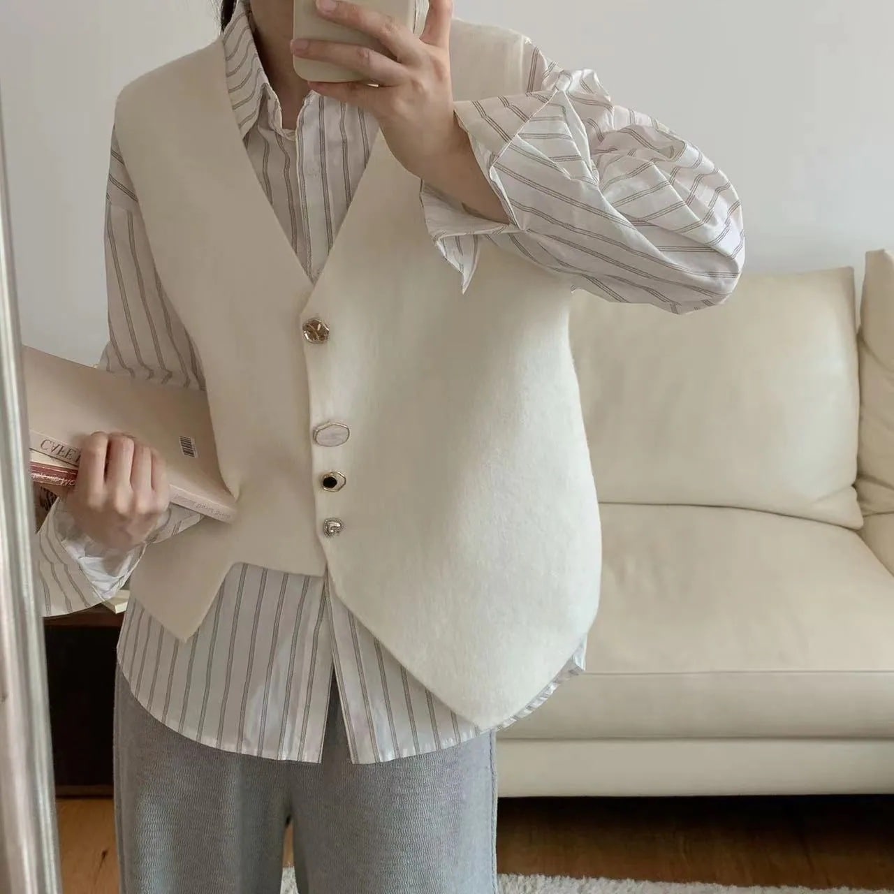 7color レディース トップス ジレ ベスト ジレベスト ニットベスト イレギュラーヘム