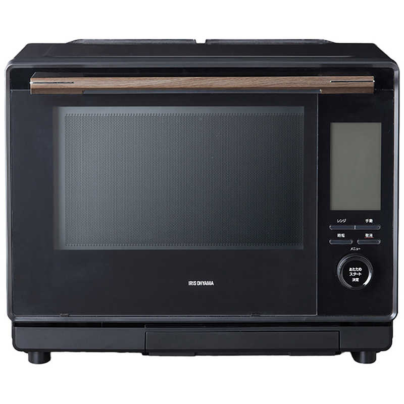アイリスオーヤマ　IRIS OHYAMA　コンベクションスチームオーブンレンジ 30L フラット ブラック　MS-F3002-B