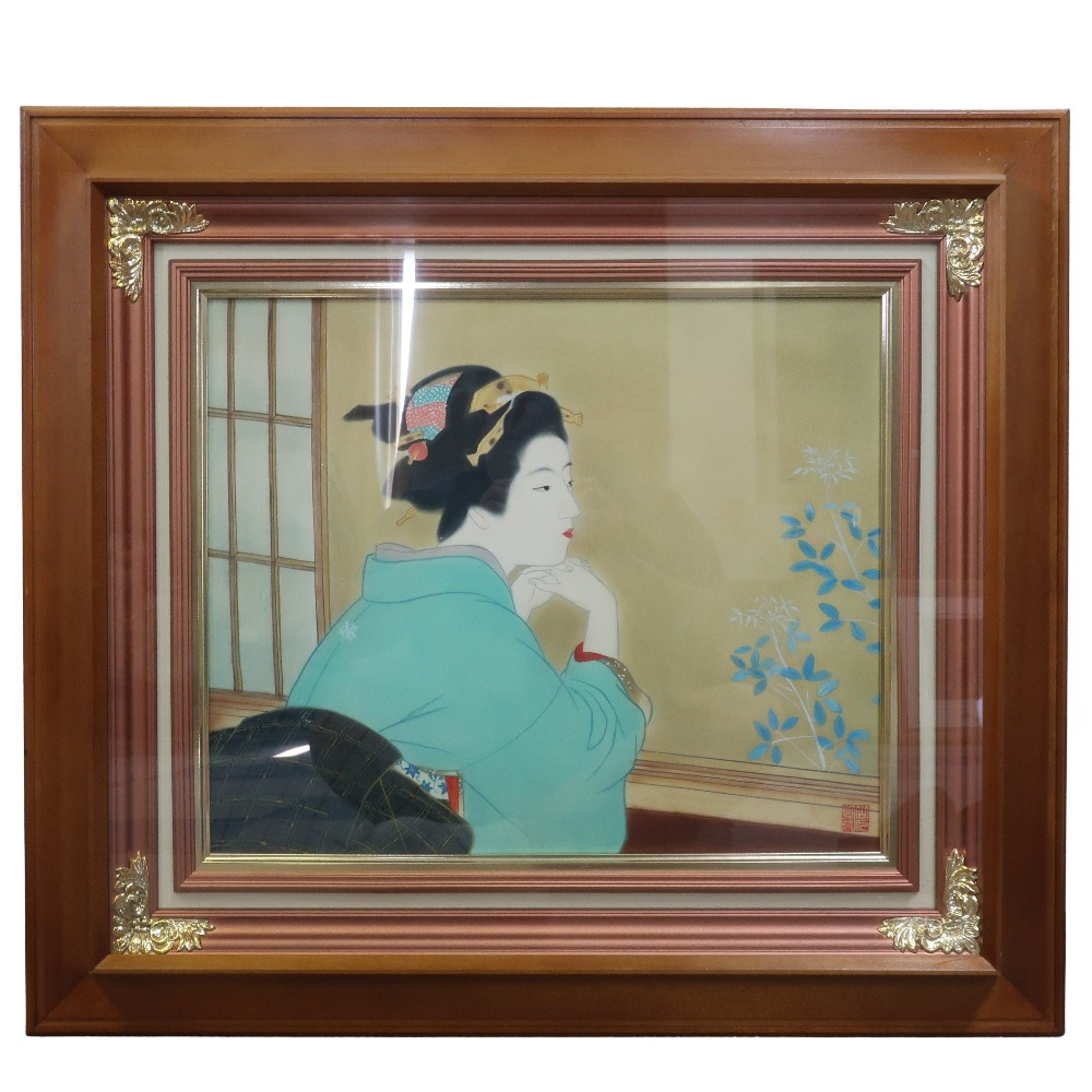 山下朝弘 【美人画】 絵画 ユニセックス 中古品 Aランク
