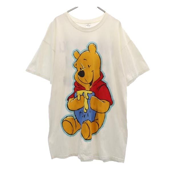 90s USA製 オールド プーさん 半袖 Tシャツ ONESIZE ホワイト