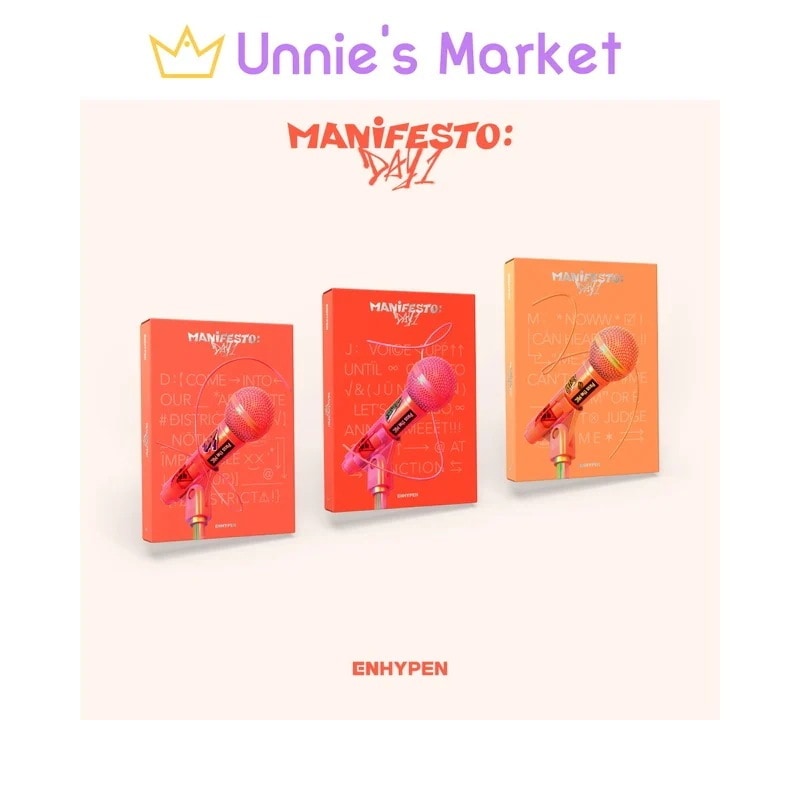 [SET] ENHYPEN [MANIFESTO : DAY 1] Album + Free Photocard 1EA(fan-made)