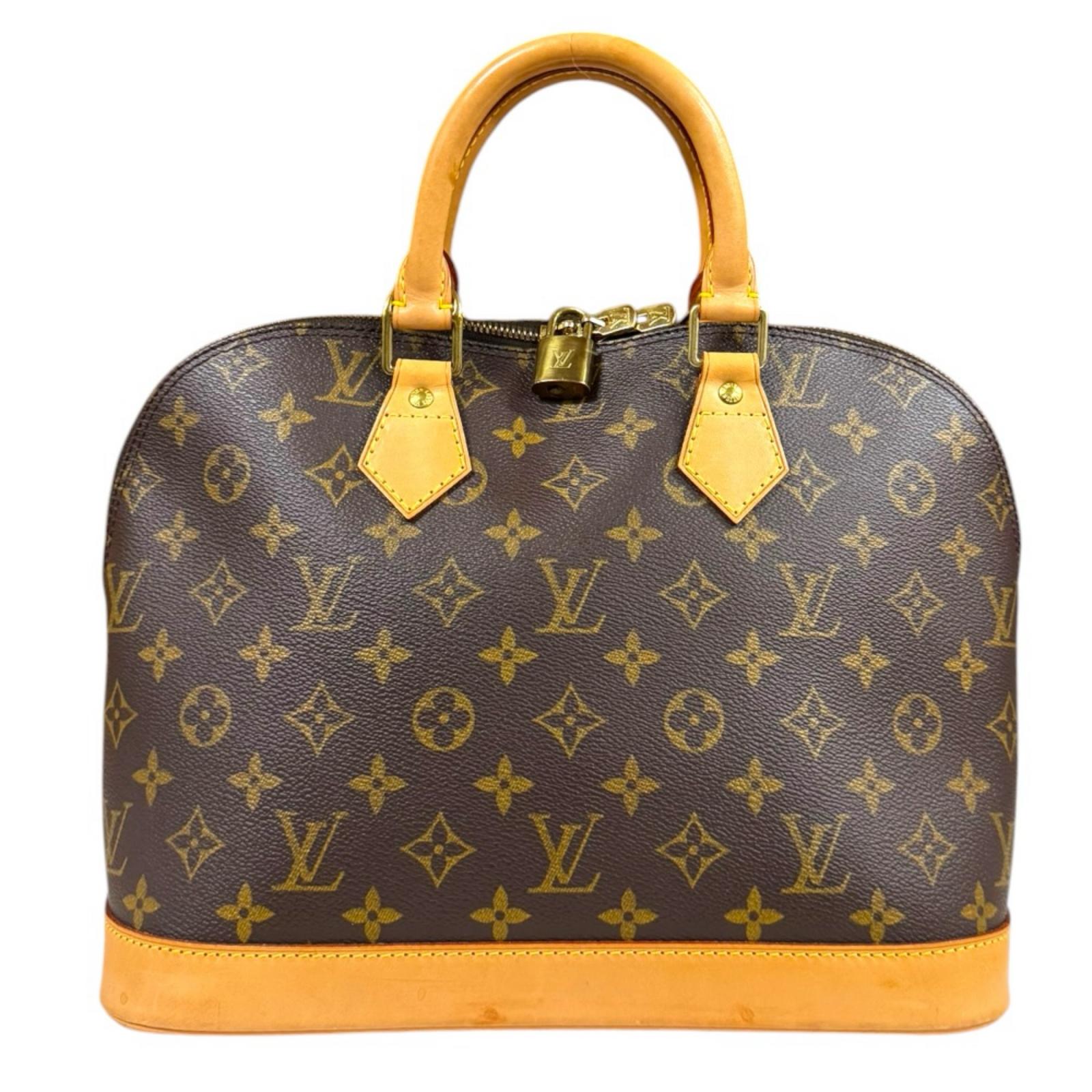 ルイヴィトン アルマ モノグラム ハンドバッグ モノグラムキャンバス M51130 ブラウン LOUIS VUITTON 中古