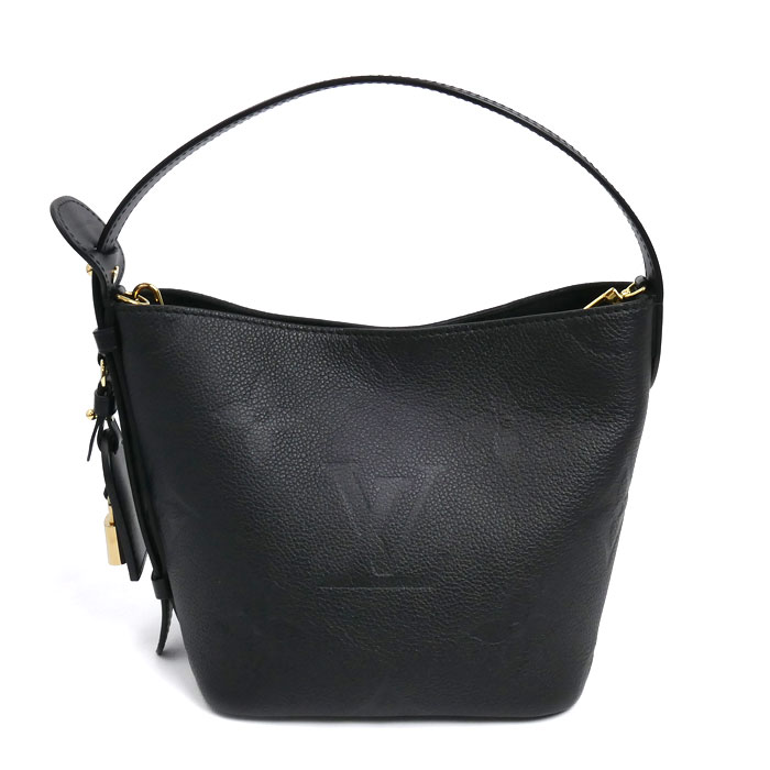 LOUIS VUITTON ルイ・ヴィトン オール・イン BB ハンドバッグ モノグラム・アンプラント ブラック M13480 IC レディース 中古 美品