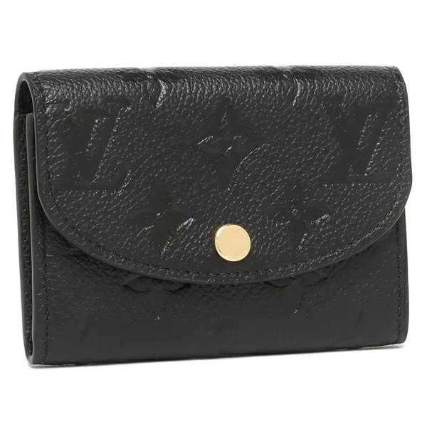 コインケース ポルトモネロザリ ミニ財布 ブラック レディース LOUIS VUITTON M81455