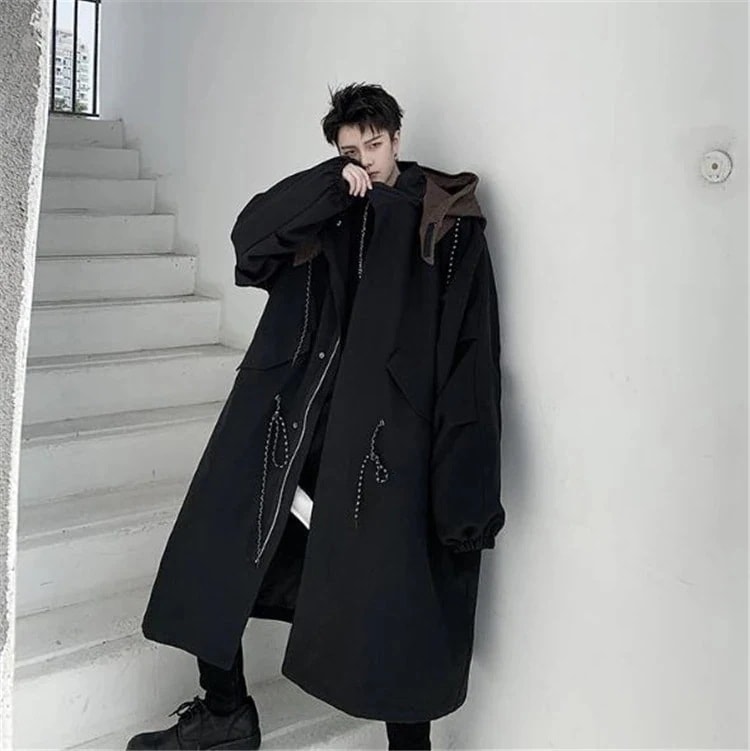 超人気インスタグラムで話題 韓国ファッション 中長セクション 個性 百掛け ゆったりする コート ジッパー ファッション カラーマッチング フード付き 5,282円