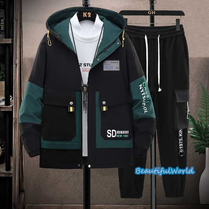 ジャージ メンズ 上下セット 長袖 セットアップ スウェットフード付き スポーツウェアトレーニング 部屋着 男女兼用 春秋冬T44