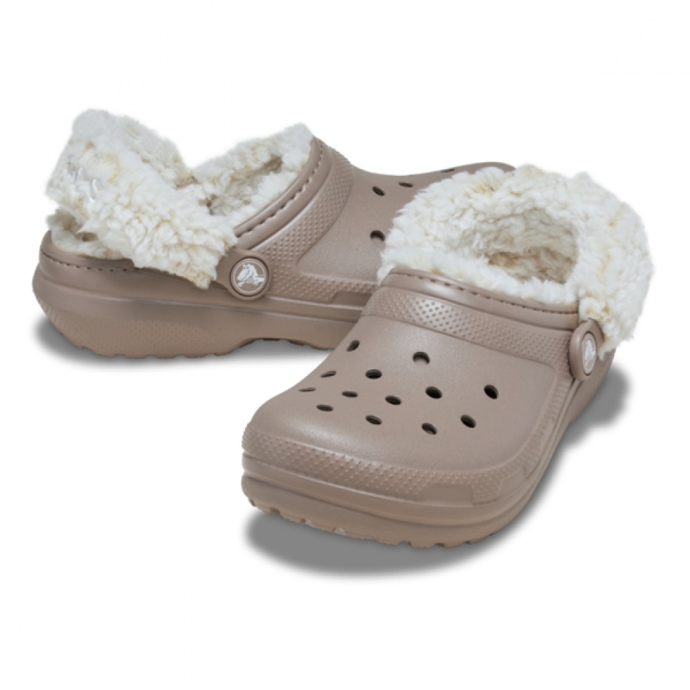 クロックス キッズクラシック フリース ラインド クロッグ 212857-195