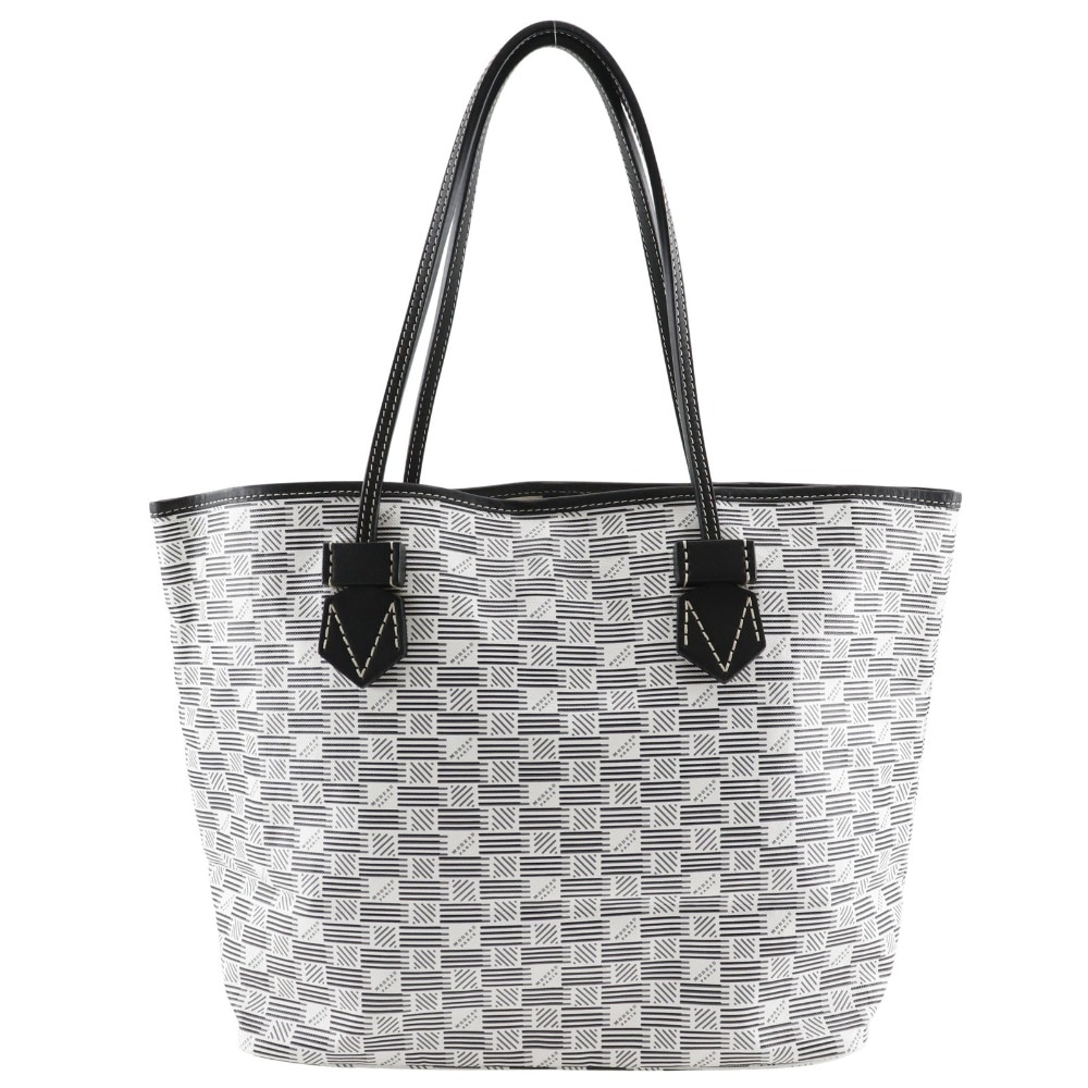 MOREAU PARIS モローパリ サントロペ MM トートバッグ PVC 白 ユニセックス 中古品 Aランク