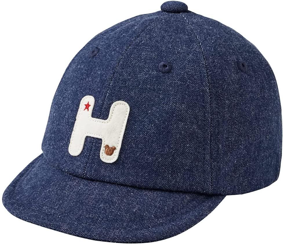 【本日限定価格】 ミキハウス インディゴブルー S 73-9101-386 女の子 男の子 帽子 ベ