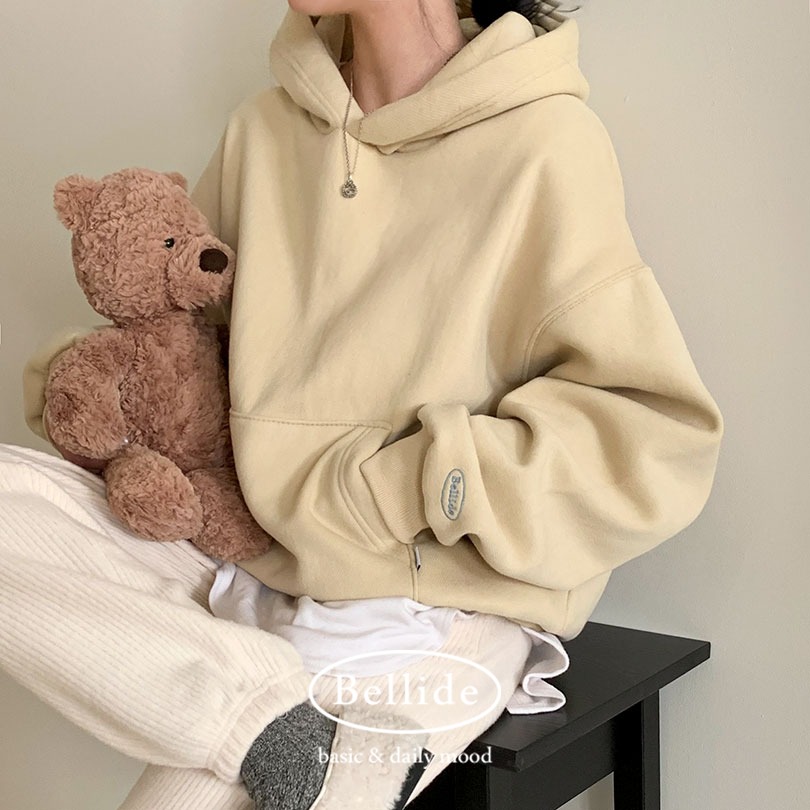 韓国の女性ファッション/ [MADE] 両面起毛ポイント刺繍パーカー ts1230