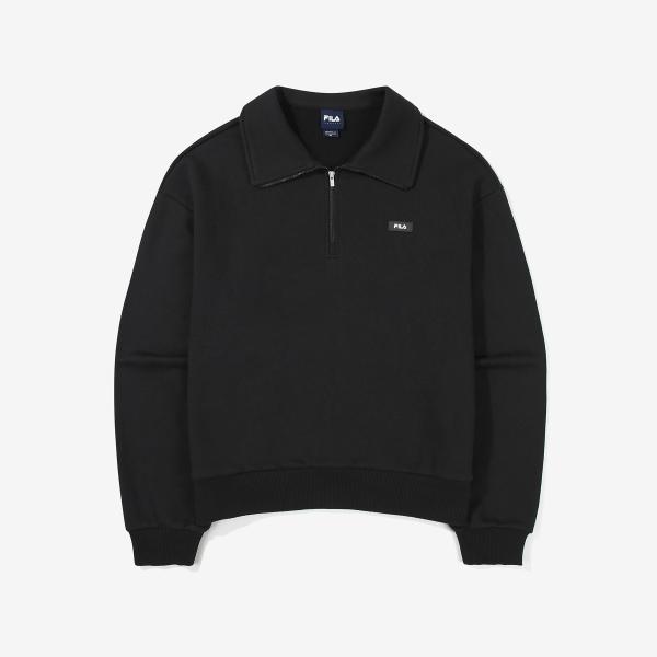 FILA 裏起毛ベーシック半ジップトレーナー