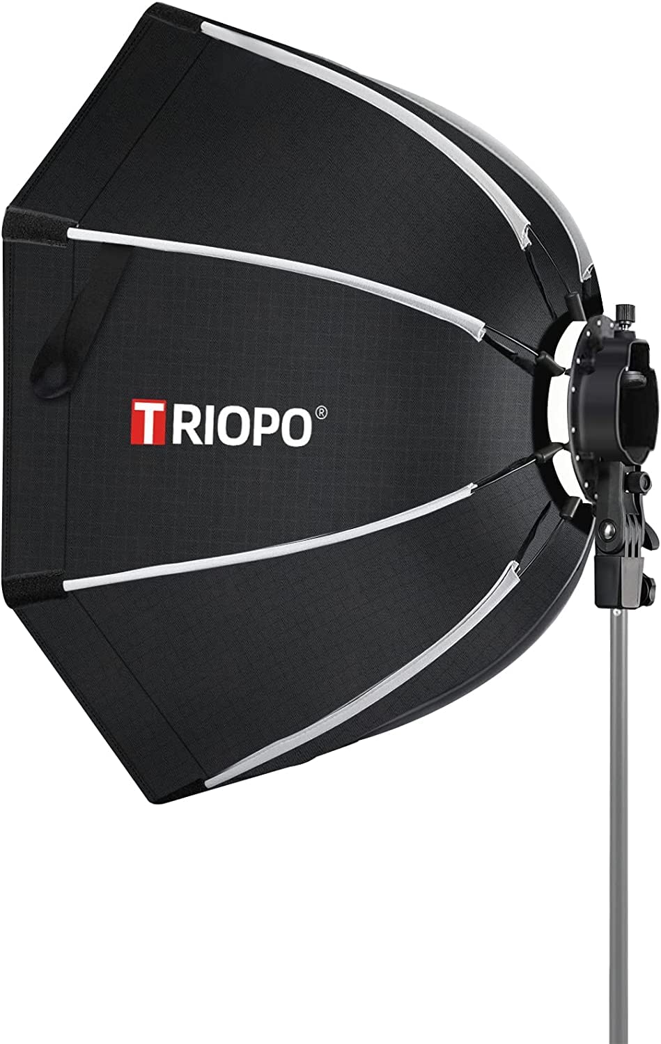 TRIOPO 65cm オクタゴン型ソフトボックス S型ブラケットマウント ポータブル 組み立て不要 ディフューザー付き Godox V1 AD100Pro AD200Pro TT600 TT685