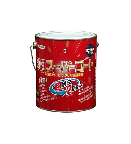 （まとめ買い）油性スーパーコート 1.6L ミルキーホワイト [x3缶セット]