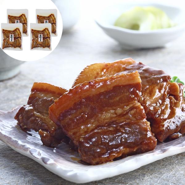 鹿児島県産黒豚使用 豚角煮 190g 固形量150g 個包装 x4 SISK