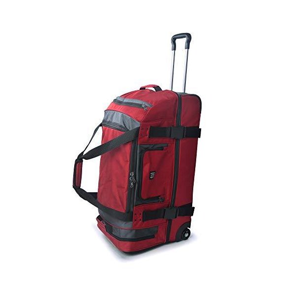 ful Rig Rolling Duffel， Red/Grey， 30