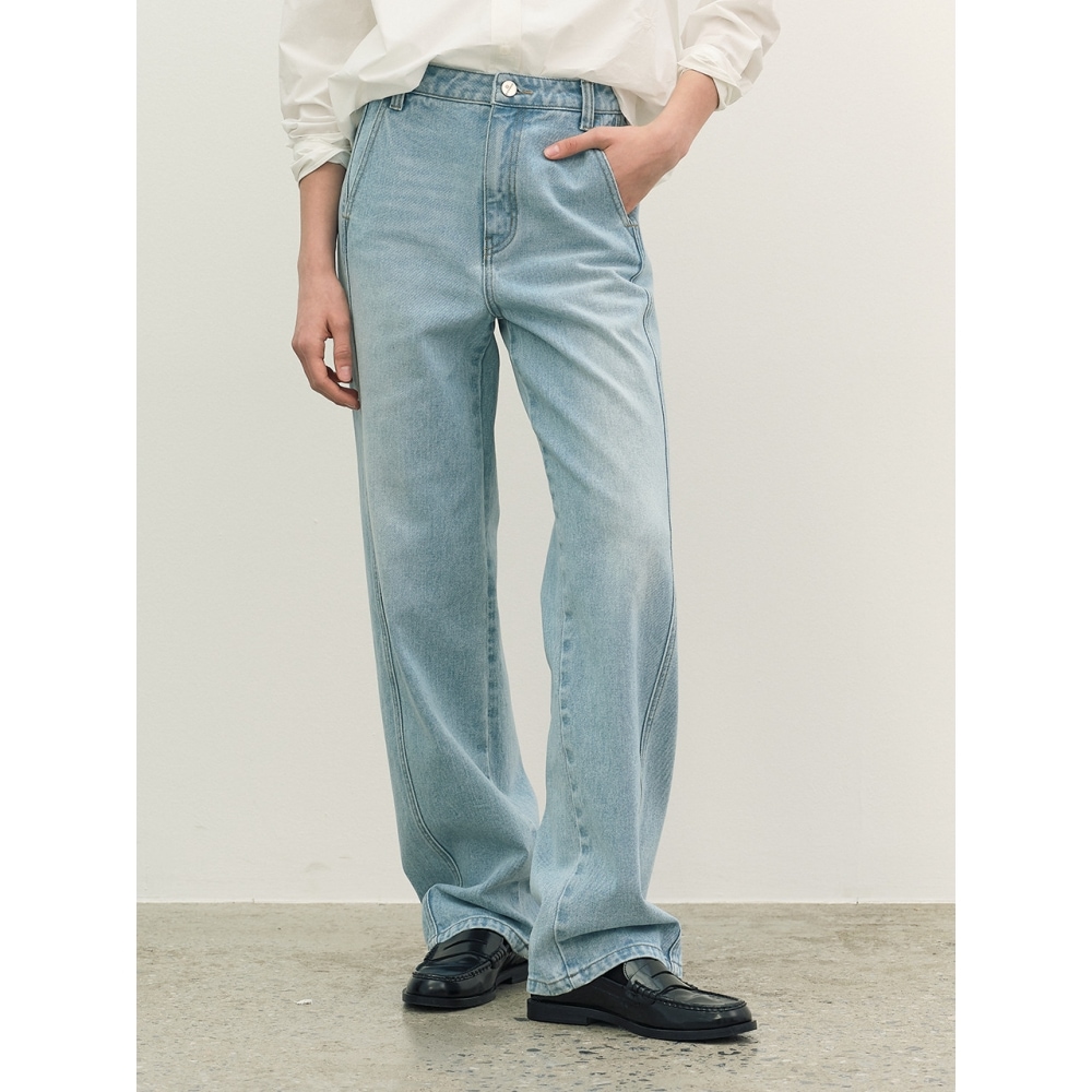 エーティーコーナーインシジョンデニムパンツライトブルー (AEPA4A4D2B1)