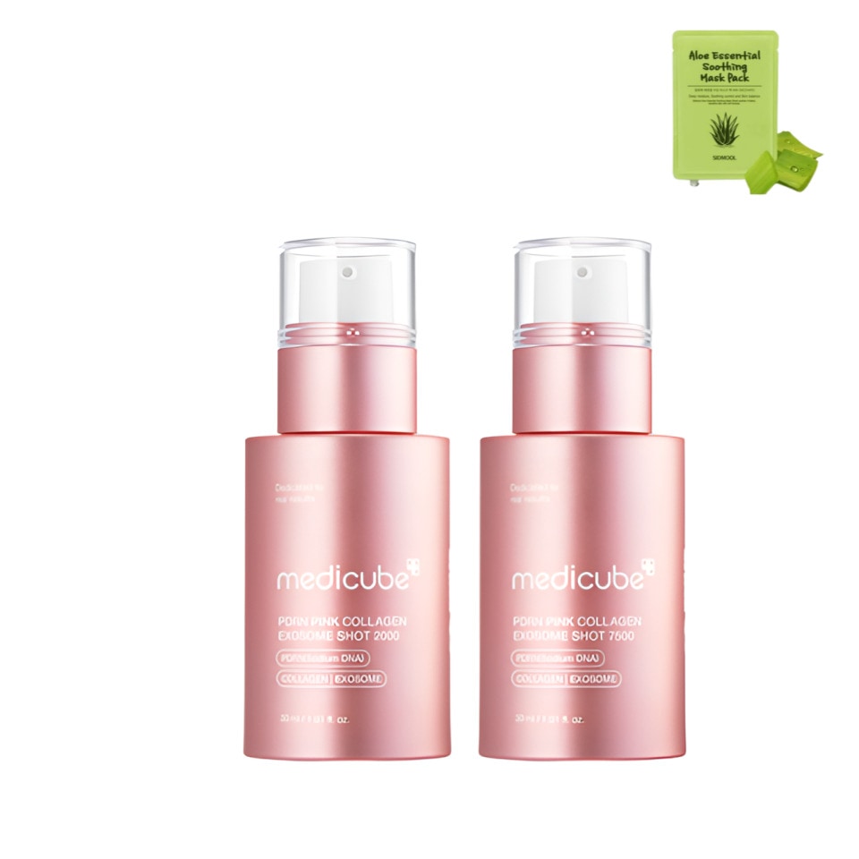 PDRN ピンクコラーゲン エクソソームショットアンプル 2000＆7500 セット