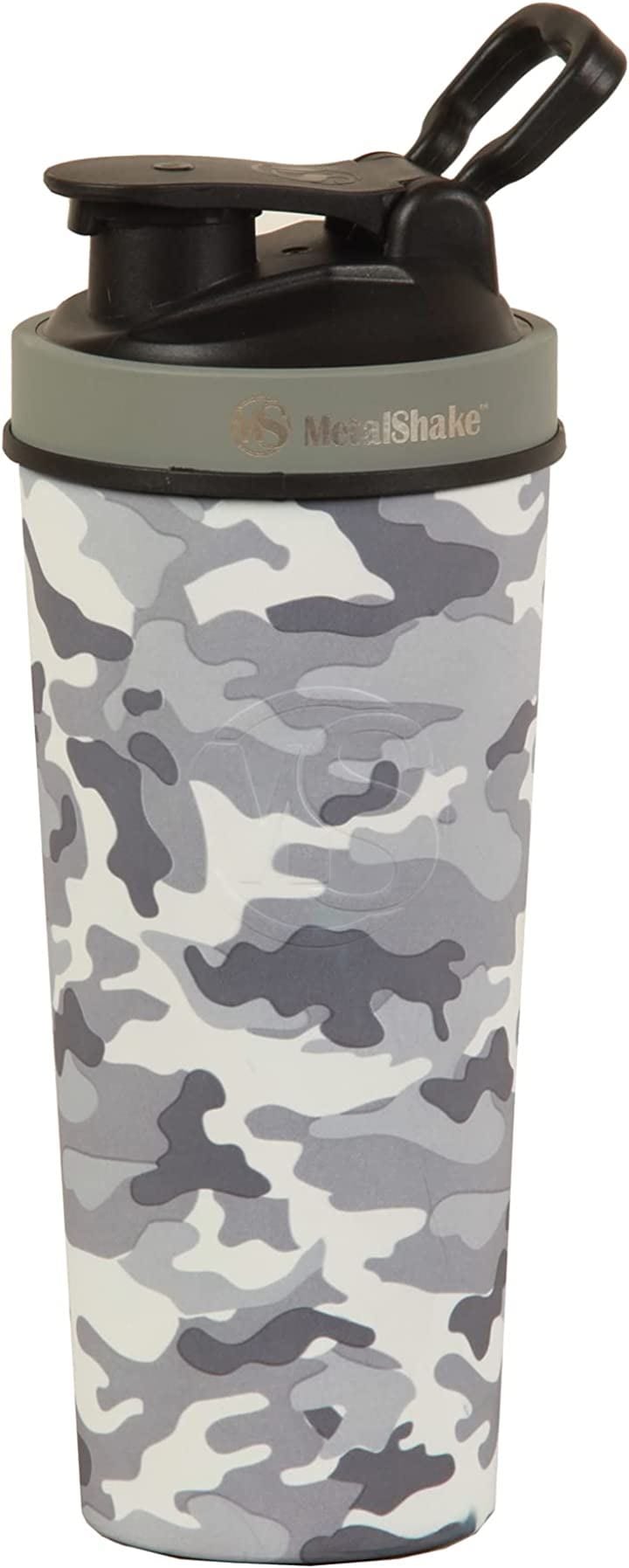 Metal Shake 900ml メタルシェイク 水筒 プロテインシェイカー タンブラー 24時間保冷 6時間保温 二重ロック(アーバンカモ)