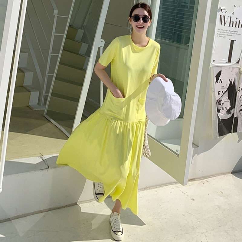 レディース ワンピース フレア マキシ 半袖 フレア Aライン マーメイド かわいい 大人可愛い きれいめ シンプル カジュアル 上品 おしゃれ かっこいい レトロ こなれ感 ラフ メンズライク