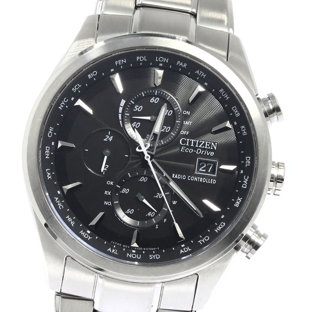 シチズン CITIZEN AT8010-58E/H800-S080606 ラジオコントロール エコドライブ ソーラー電波 メンズ 良品 _776955【中古】