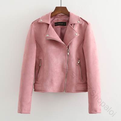 ライダース ジャケット アウター ジャケット 長袖 袖あり Vネック 襟付き ファスナー 前開き レザー スウェード シンプル カジュアル 大人 上品 おしゃれ お洒落 かっこいい 大人可愛い 大人女
