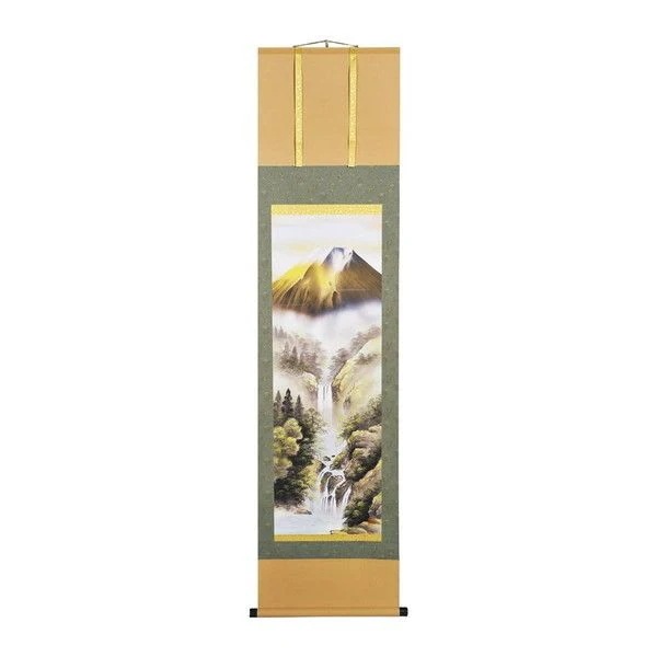 宇田川彩悠 掛軸(尺三)「金富士山水」 113524