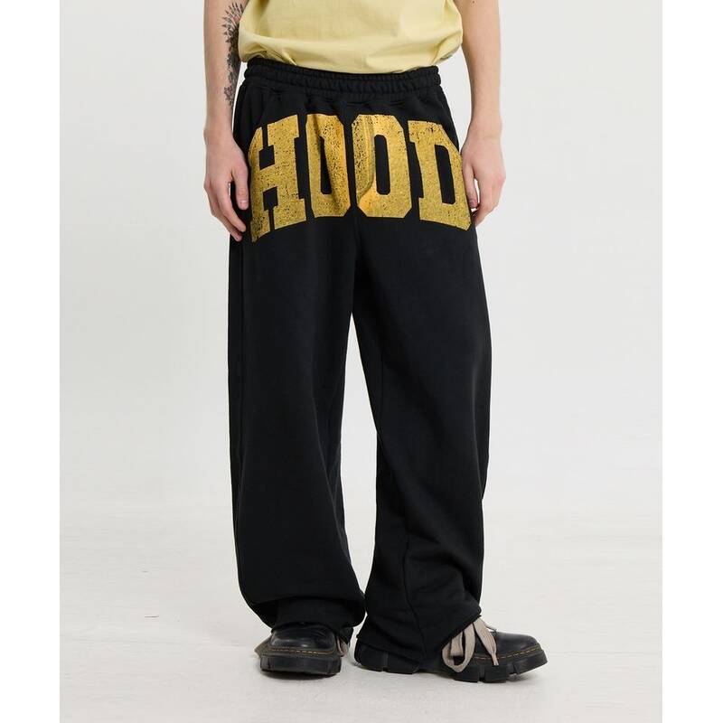 HOODHOOD HOOD カットオフスウェットパンツ ブラック HDBF02PT05BK 411128