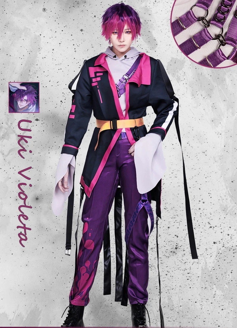 クリアランスセール VTuber バーチャルライバー Uki Violeta 浮奇ヴィオレタ コスチューム コスプレ衣装 ハロウィン 変装 仮装期間限定30％ 14,804円