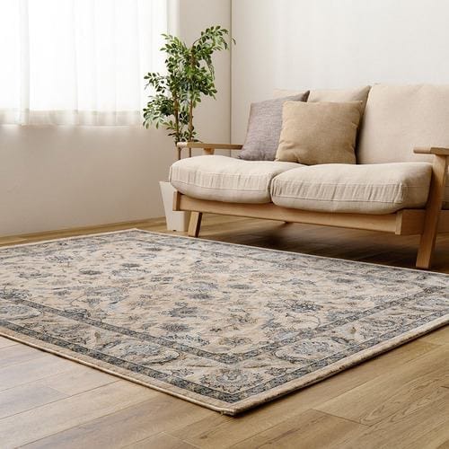 【メーカー直送品】萩原 ウィルトンラグ ABERDEEN ラグナ 約230×230cm ベージュ