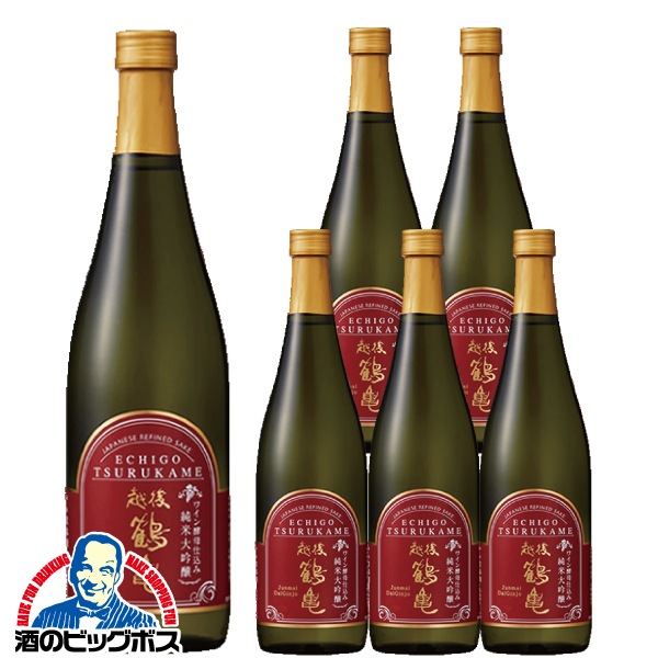 日本酒 純米大吟醸 越後鶴亀 ワイン酵母仕込み 純米大吟醸 720ml×1ケース/6本(006)『FSH』【本州のみ　送料無料】