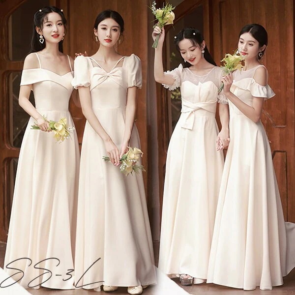 今も人気！ブライズメイド ドレス 大人 ピアノ 発表会 ロングドレス 演奏会 演奏会用ドレス ピアノ発表会 結婚式 高校生 パーティードレス 演奏会ドレス コンクール イブニングドレス ロング ベージ