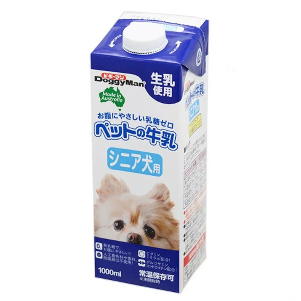 ペットの牛乳　シニア犬用　１ＬX１０本　高齢犬用ミルク　犬　ミルク　ＣＲＣ45―30―25―00―00