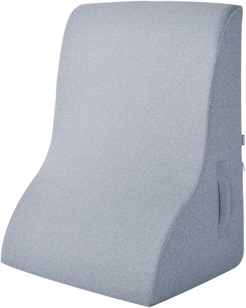 Shinnwa 高反発 背もたれ クッション ベッドの上 三角クッション 三角枕 まくら ランバーサポート 年寄りプレゼント 腰当てクッション 腰枕 就寝用 専用 読書用 姿勢矯正