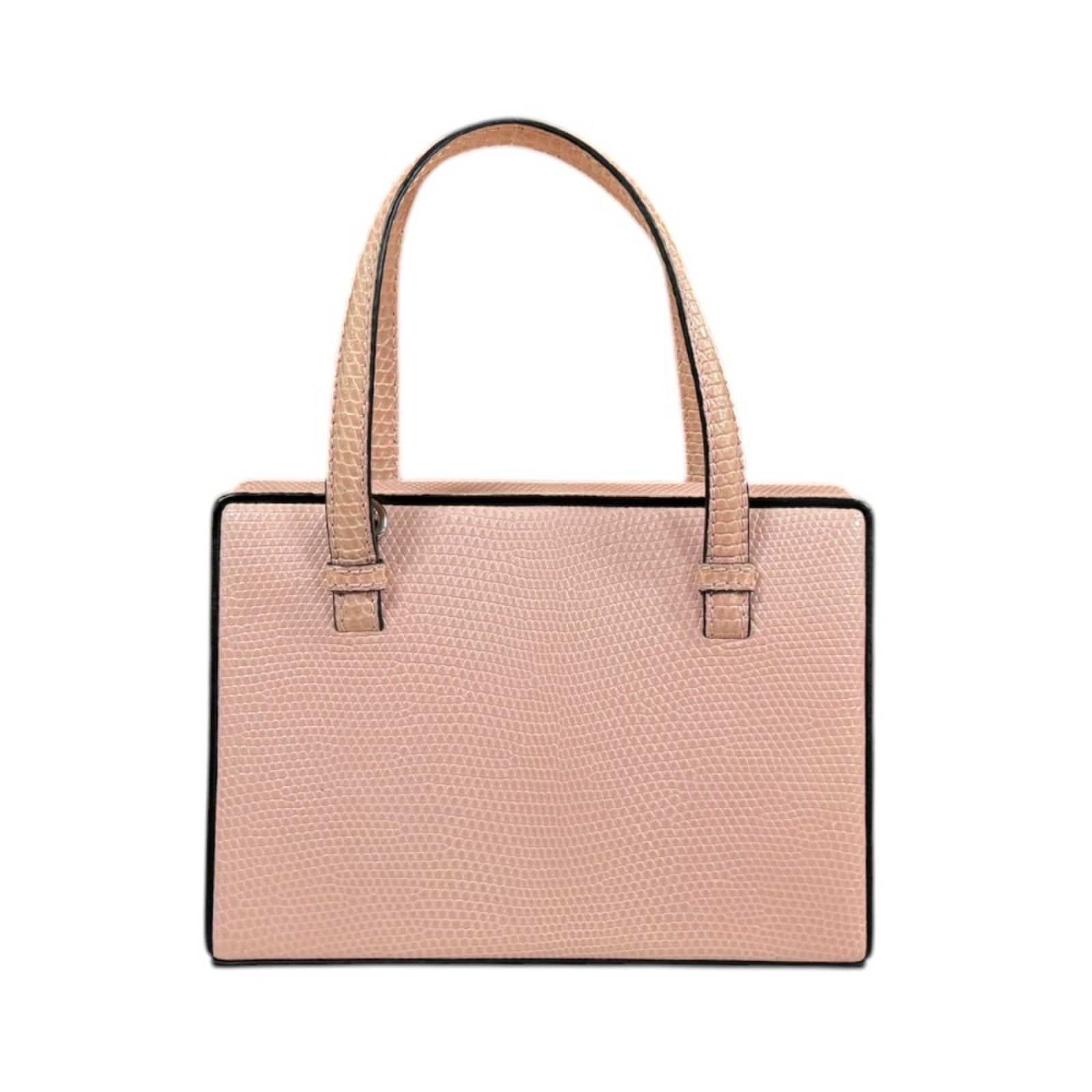 ロエベ ポスタル スモールバッグ ハンドバッグ 309.09.W85 ピンク LOEWE 中古