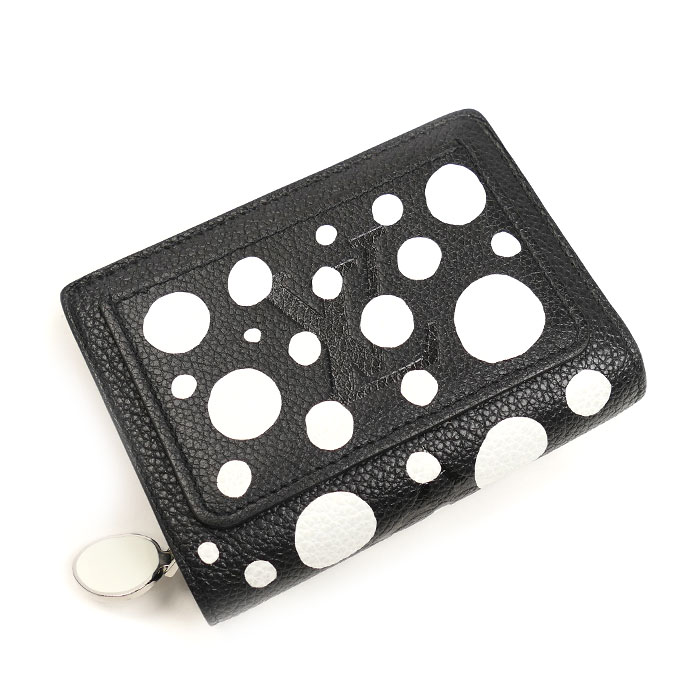 LOUIS VUITTON ルイ・ヴィトン LV×YK ポルトフォイユ クレア 二つ折り財布 モノグラムアンプラント ノワール/ブロン M81907 ICチップ レディース 中古